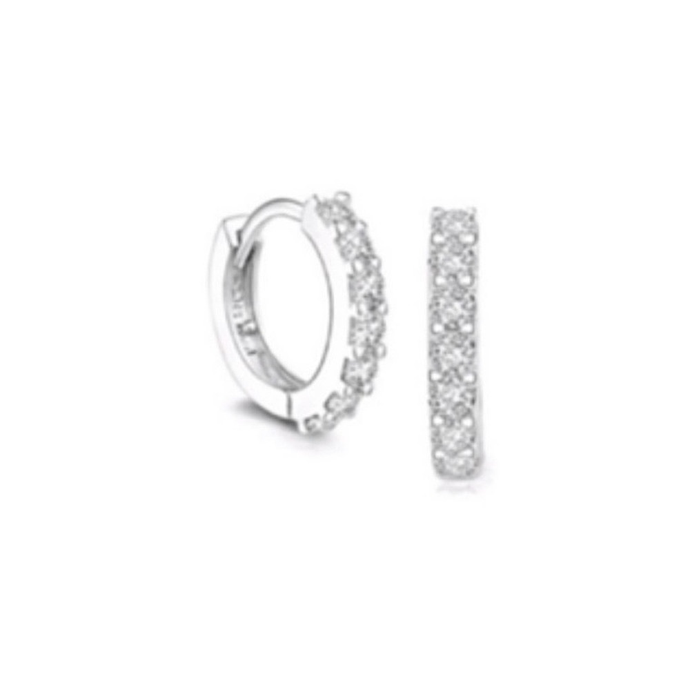 NEW CZ Huggie Hoop Earrings